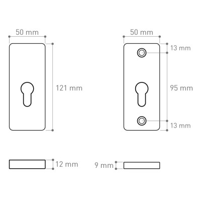 ATLAS štít zgornji RC2 INOX SGATKIRC2