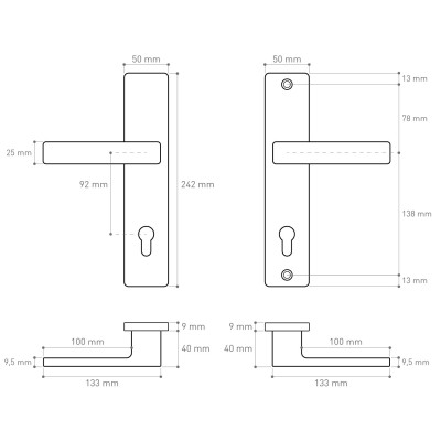 ATLAS varnostno okovje črna AT92C ATLAS varnostno okovje črna AT92C
