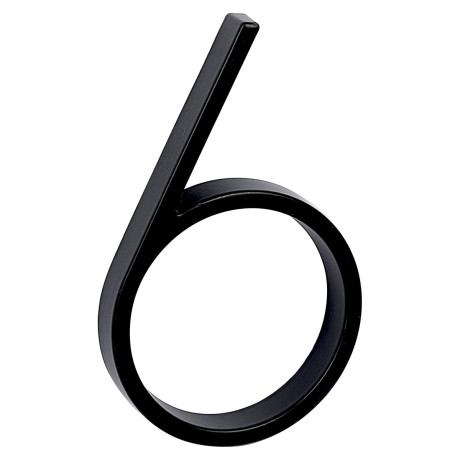 RN.125V.6.CE številka "6" črna