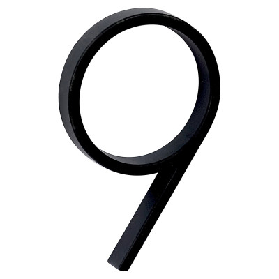 RN.125V.9.CE številka "9" črna