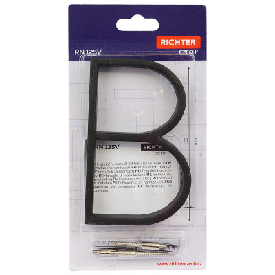 RN.125V.B.CE črka "B" črna