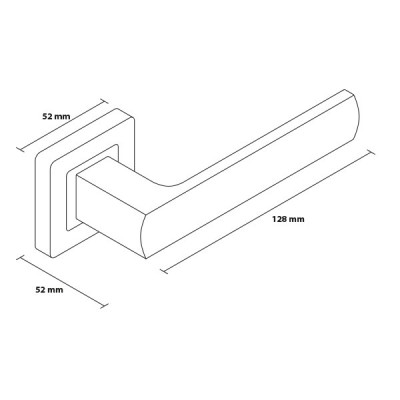 IBIZA rozetové kovanie strieborný satén IBIZA rozetové kovanie strieborný satén