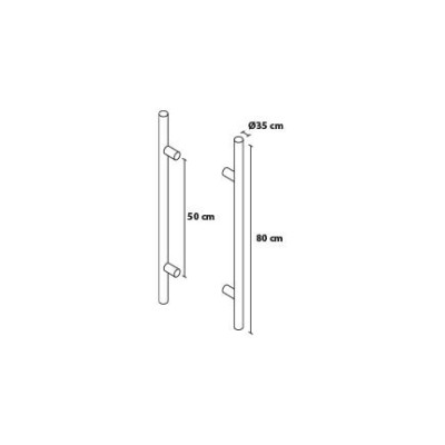 Dvostransko okroglo držalo 80/50