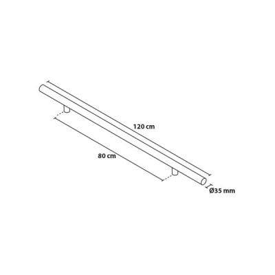 Okroglo držalo 120/80