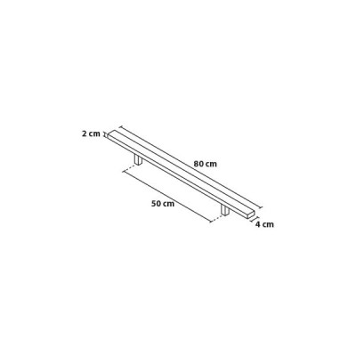 Kvadratno držalo 80/50