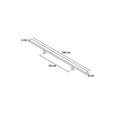 Kvadratno držalo 100/50
