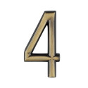 Številka "4" 75mm bronasta
