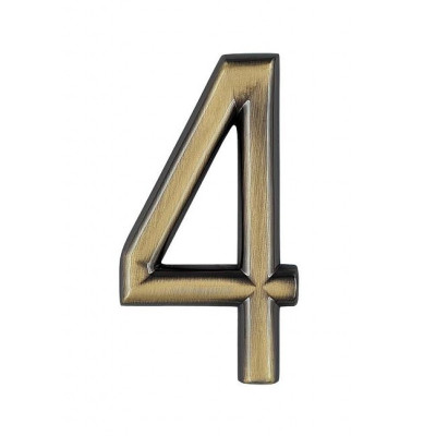 Številka "4" 75mm bronasta