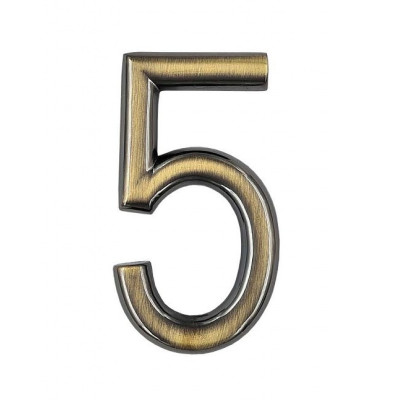 Številka "5" 75mm bronasta