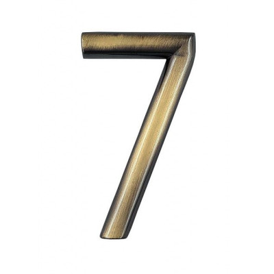 Številka "7" 75 mm bronzasta