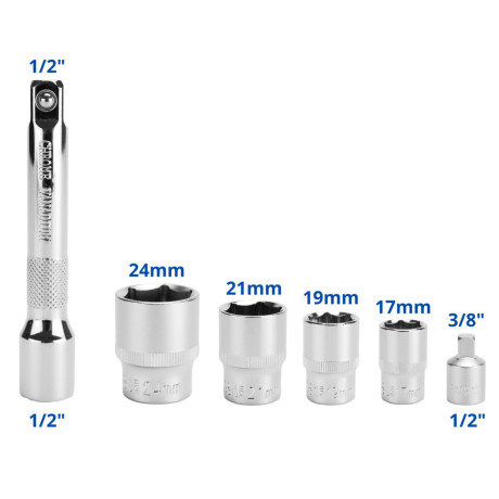 Momentni ključ za kolesa 1/2" 40-220 Nm SN1738