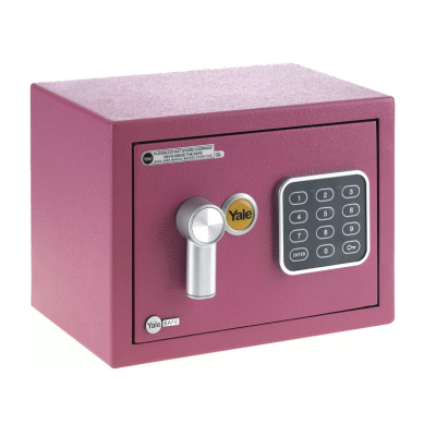 YALE VALUE Mini YSV/170/DB2/P trezor v roza barvi.