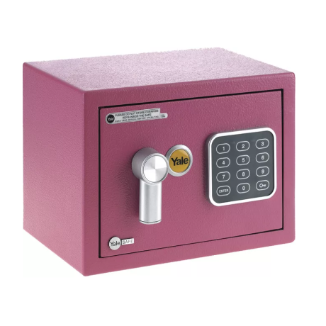 YALE VALUE Mini YSV/170/DB2/P trezor v roza barvi.