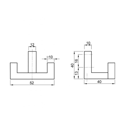 NELSON obešalnik velik nikelj NELSON obešalnik velik nikelj