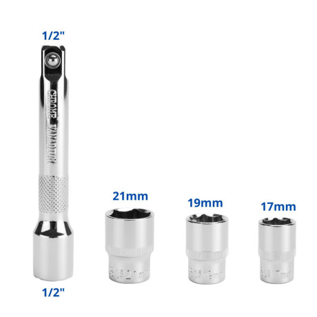 Momentni ključ za kolesa 1/2" 28–210 Nm SN1737