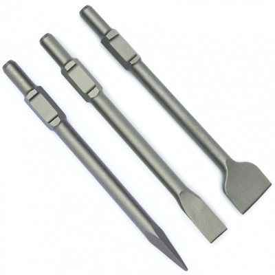 Nastavljiv set špicastih dlijeta HEX D1404