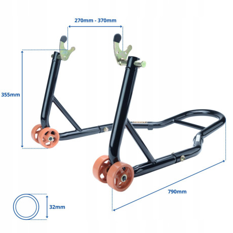 D1703 stojalo za motor s prilagodnikom V
