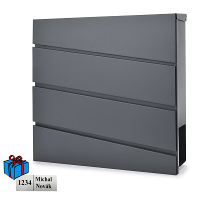 D3645 poštni nabiralnik antracit