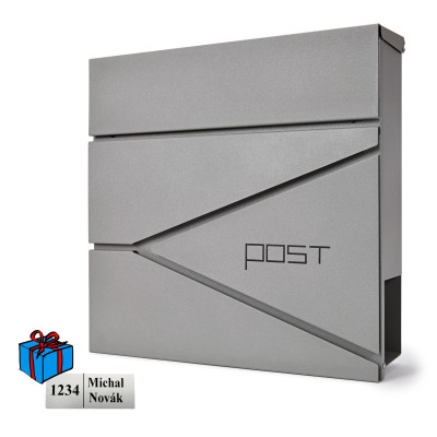 D3693 poštni nabiralnik srebrna