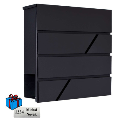 D3642 poštni nabiralnik črna