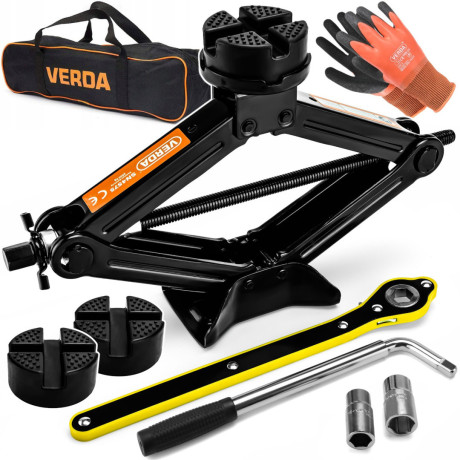 D4575 dvigalo trapezne oblike 2,5T z ovitkom in teleskopskim ključem