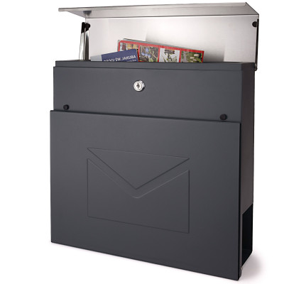 D3691 poštni predal v antracitni barvi + nerjavečega jekla D3691 poštni predal v antracitni barvi + nerjavečega jekla