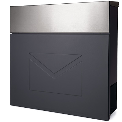 D3691 poštni predal v antracitni barvi + nerjavečega jekla D3691 poštni predal v antracitni barvi + nerjavečega jekla