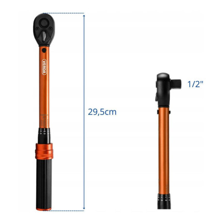 Dinamometrični ključ 1/2" 10–60 Nm D1752