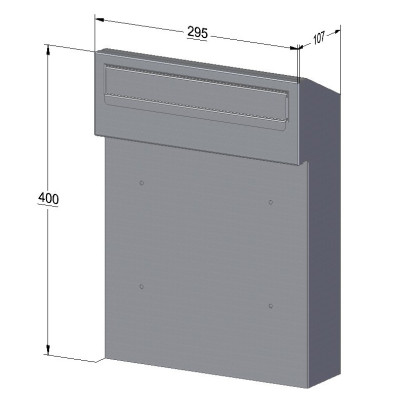 W3 poštni nabiralnik RAL9006