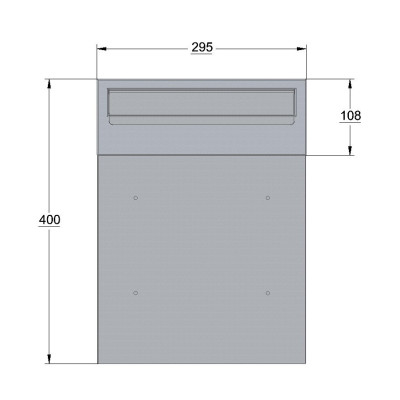 W3 poštni nabiralnik RAL9006
