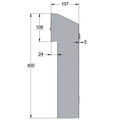 W3 poštni nabiralnik RAL9006