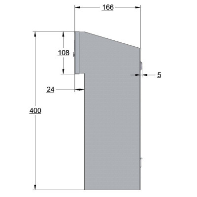 W3 - 1 poštni nabiralnik RAL9006