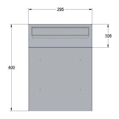 W3 - 1 poštni nabiralnik antracit