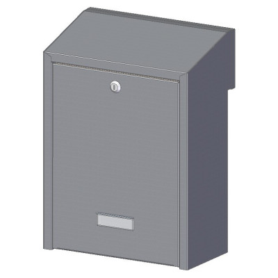 W3 - 1 poštni nabiralnik RAL7016 / nerjaveče jeklo