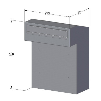 W3 - 2 črna poštni nabiralnik