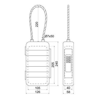 KB.G13 vodotesna škatla za ključe