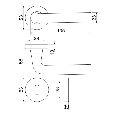 RK.LOPAR.BB.CE kljuka za vrata