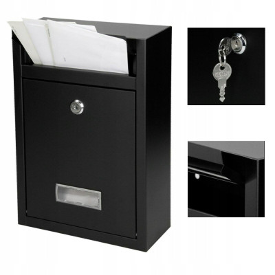 BELA poštni nabiralnik črna BELA poštni nabiralnik črna