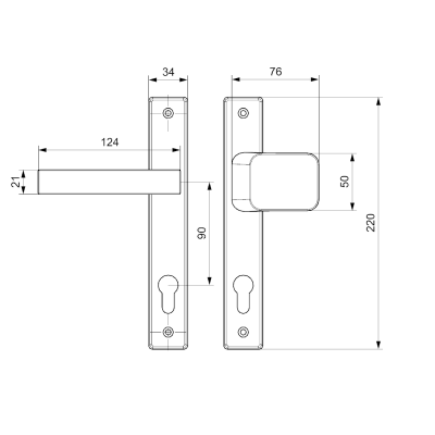 K05G ročka-žoga desna za vrata K05G ročka-žoga desna za vrata