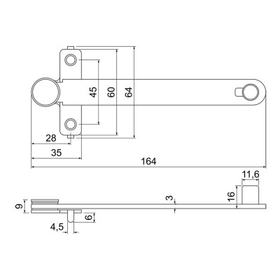 RHW.055 zavora za plastična okna
