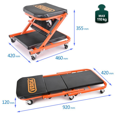 Delavniški ležalnik/stol 2v1 D6711