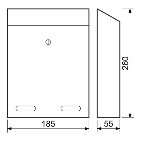 BK.516.AM poštni nabiralnik antracit