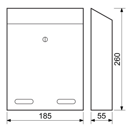 BK.516.SM srebrna poštni nabiralnik