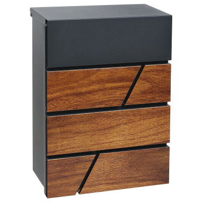 BK.524.WO.AM poštni nabiralnik antracit + les