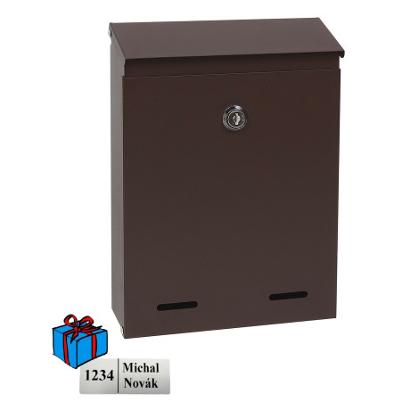 PK. 516.HM poštni nabiralnik rjava.