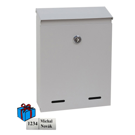 BK.516.SM srebrna poštni nabiralnik