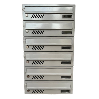 M37/6 modularna nabiralna škatla RAL9006