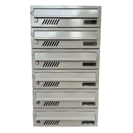 M37/6 modularna nabiralna škatla RAL9006