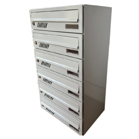 M37/6 modularna nabiralna škatla RAL9006