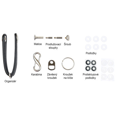 RP.ORGANIZER.CRN kožená kľúčenka